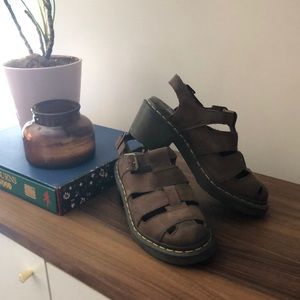 Doc Martens Parade Eleanor T Bar Heeled Sandals